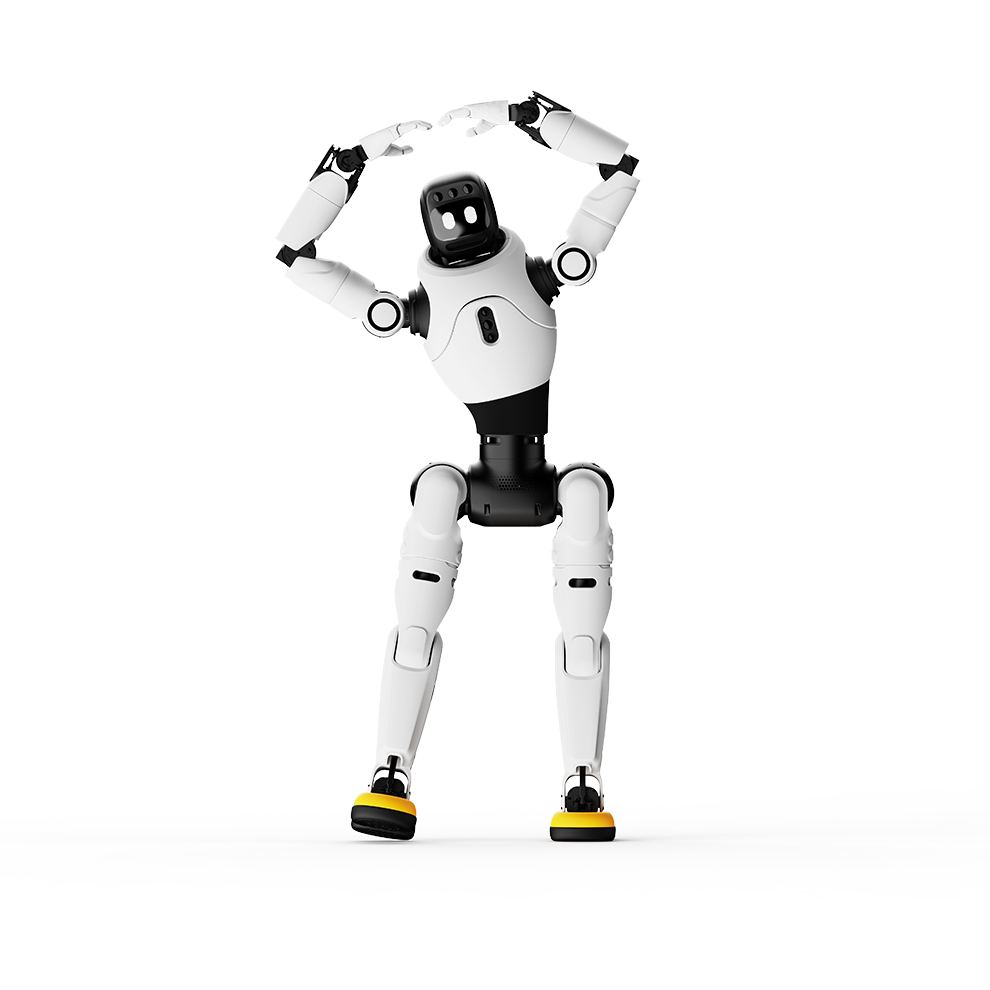 X2 Lite humanoider Roboter in Airport-Lounge
